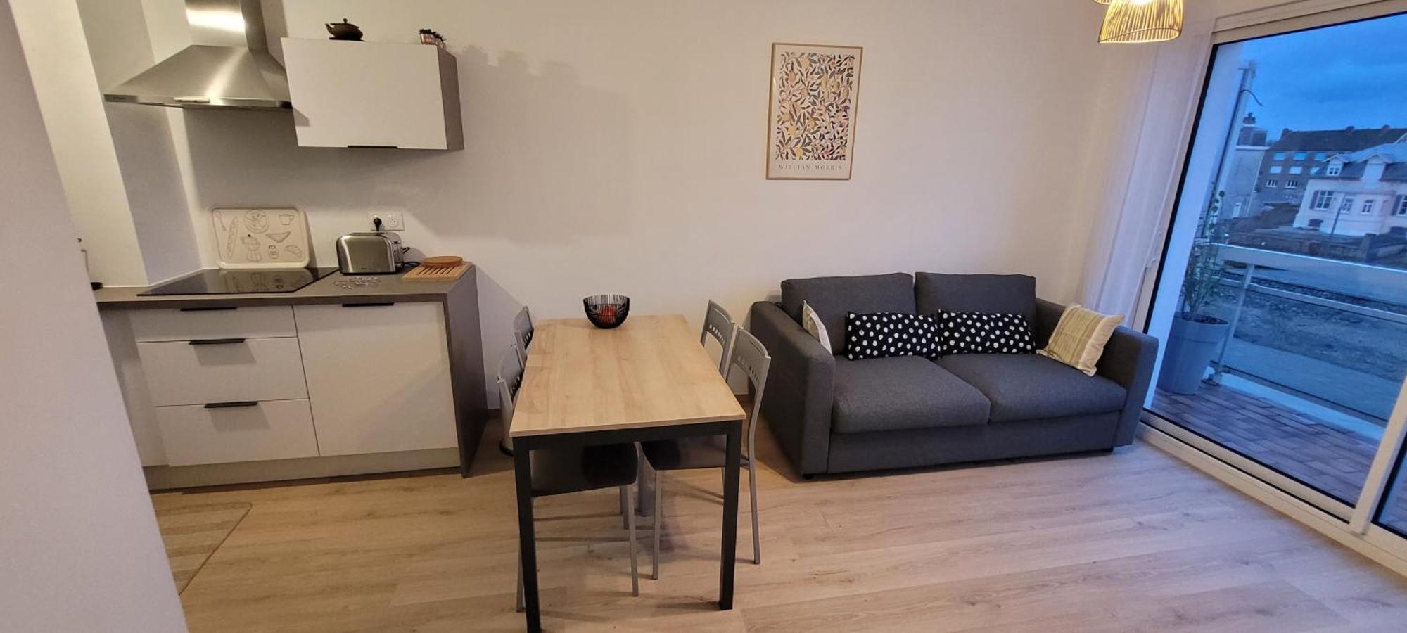 Une Jolie Vue - Appt 2 Pieces Vue Mer Balcon Sud Wimereux Eksteriør bilde